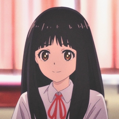 黑色长发动漫人物女头图片