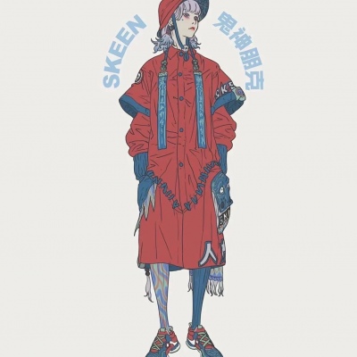 高清个性超酷的动漫头像鬼神朋克图片