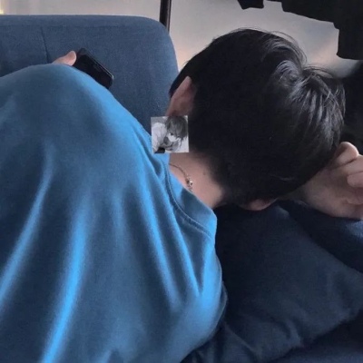 高清帅气的高冷蓝色系男头图片,男生头像图片