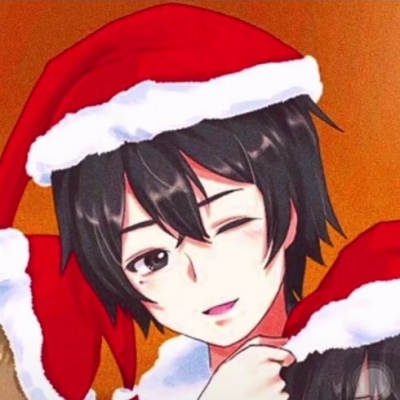 高清圣诞节情侣头像一对动漫图片