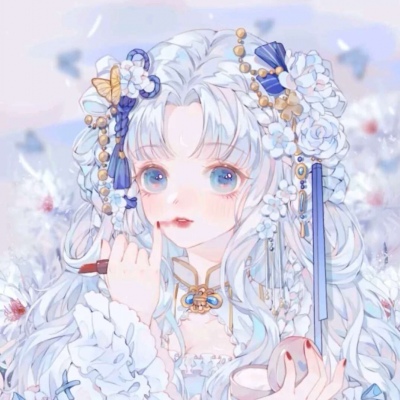 高清安静的女生动漫头像神明图片