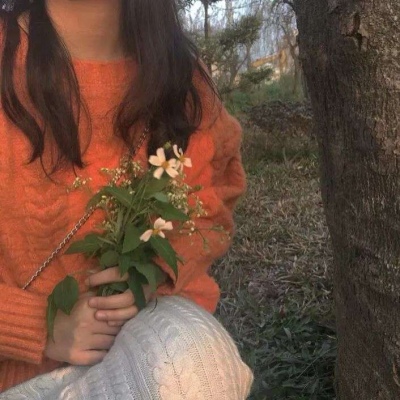 qq头像女生可爱高清橙色系图片