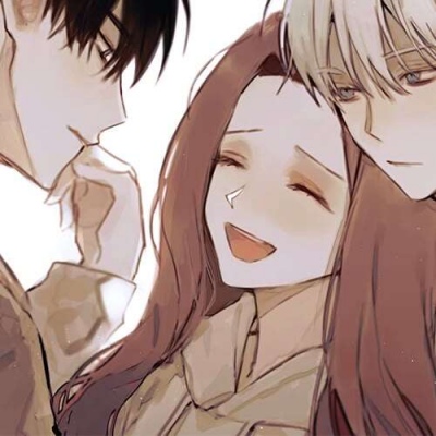 高清超甜的动漫三人情侣头像三张图片