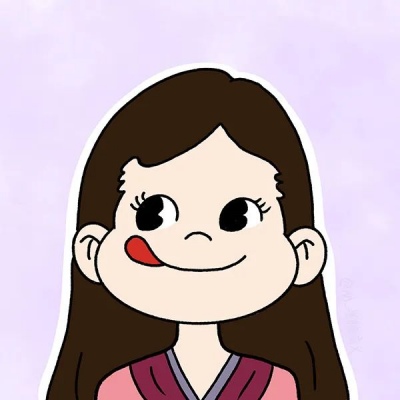 高清可爱舔舌头手绘公主头像图片