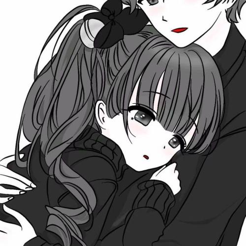 情侣头像简约清新动漫