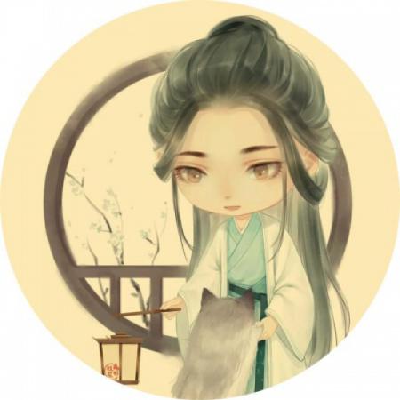 手绘古风q版动漫女生头像