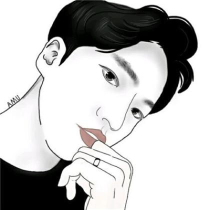 手绘头像男生高冷