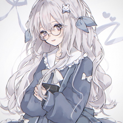 少女图片清新头像 动漫长发