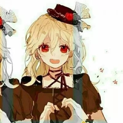 高清一左一右的闺头动漫两女图片,女生头像图片