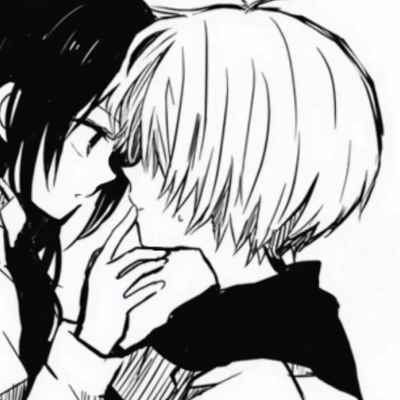 高清超甜的动漫情头黑白漫画可爱图片