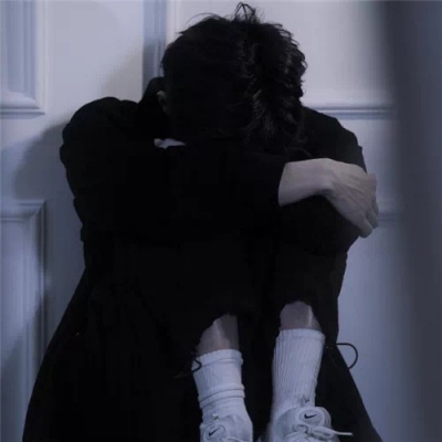 微丧男生头像冷酷帅气侧脸真人遮脸