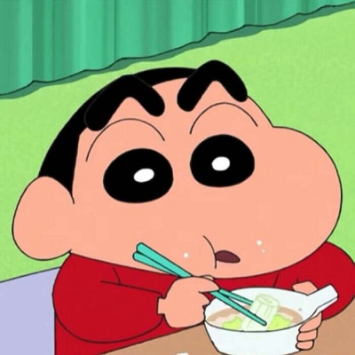 超萌的吃货蜡笔小新干饭头像精选