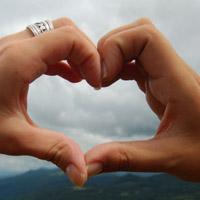 唯美的心形手势头像图片大全