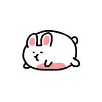 可爱的呆萌兔子头像图片