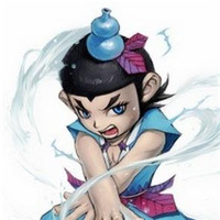 卡通版可爱的葫芦娃五娃图片头像