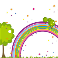 好看的彩虹可爱卡通头像图片