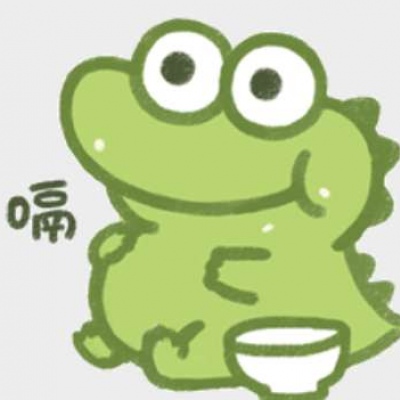 高清可爱的网红抹茶鳄鱼头像图片