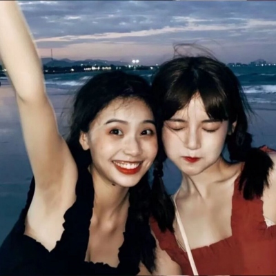 高清双人的网红仙气真人闺蜜头像图片