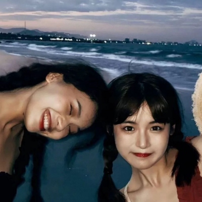 高清双人的网红仙气真人闺蜜头像图片