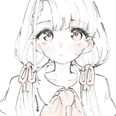 浅色系头像女生动漫简约高清图片