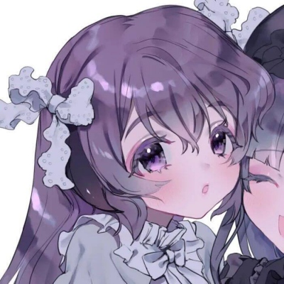 一左一右的高质量动漫闺蜜头像图片