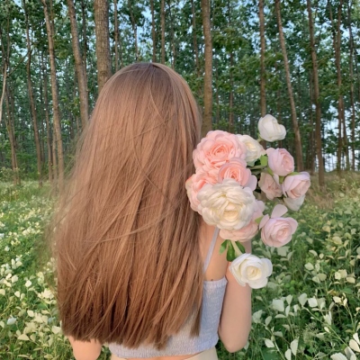 有气质的鲜花美女头像唯美高清图片,女生头像图片