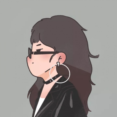 高清好看的个性手绘女生头像侧脸图片