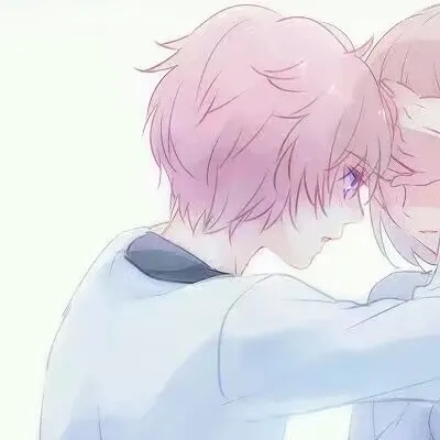 高清超甜的动漫情侣一张两半图头像