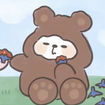 高清超火呆萌可爱的干饭情头动漫图片