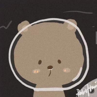 高清可爱一个熊和一个兔子的情侣头像图片
