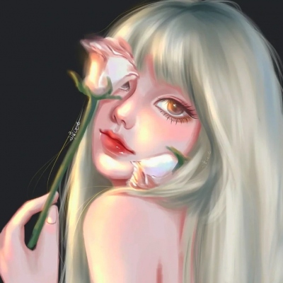 高清唯美头像手绘高级女生图片