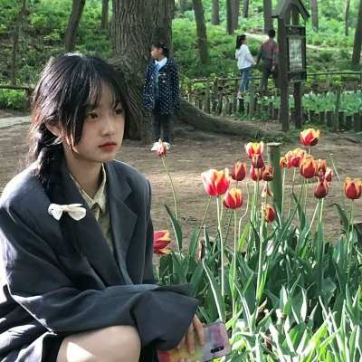 高清花季少女可爱头像