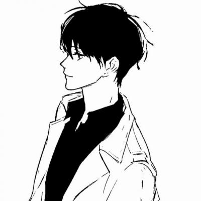 二次元黑白头像男生冷酷霸气