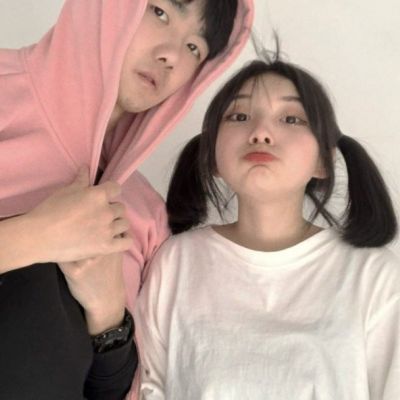 真人一人一张的甜蜜情侣头像