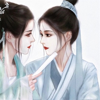 清爽情侣头像两人图片